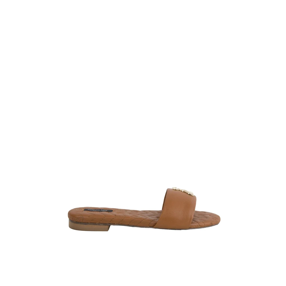 Patrizia Pepe Damen Braun - Leder Sandalen In - Shoes - 40 Eu