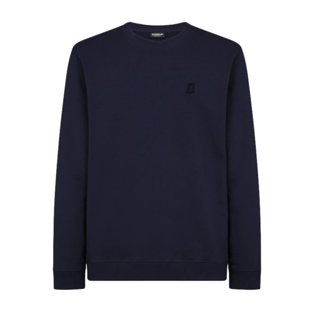 Dondup Herren Blau - Felpa Girocollo Regular In Cotone - Sweatshirts & Hoodies - 2XL