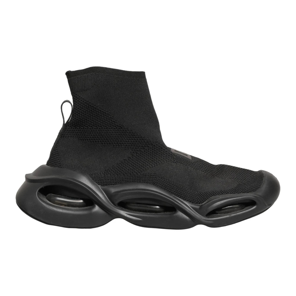 Dolce & Gabbana Herren Schwarz - Slip On Wave Socks Sneakers - Shoes - K - 44 Eu