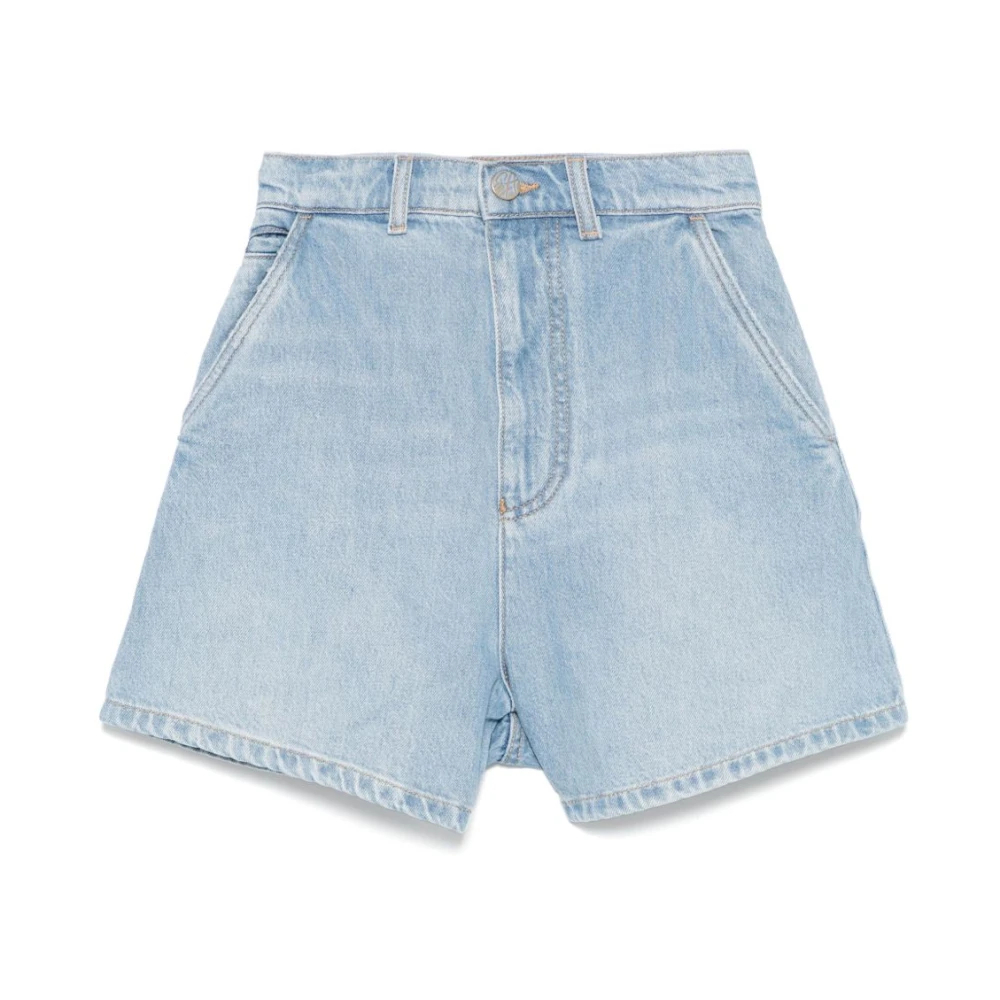 Emporio Armani Damen Blau - E Shorts Mit Logo-Patch - Shorts - W29