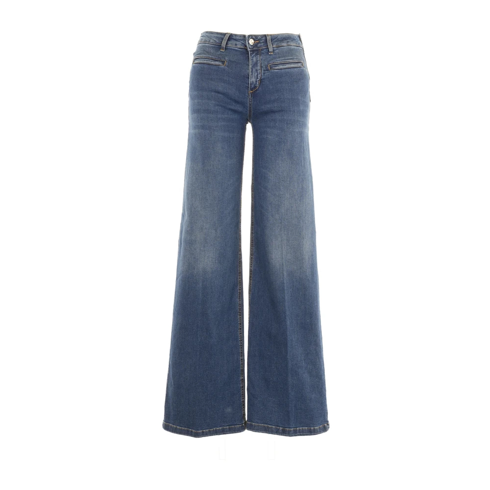 Liu Jo Damen Blau - Ecs B.up Parfait Flare H.w. - Jeans - W27