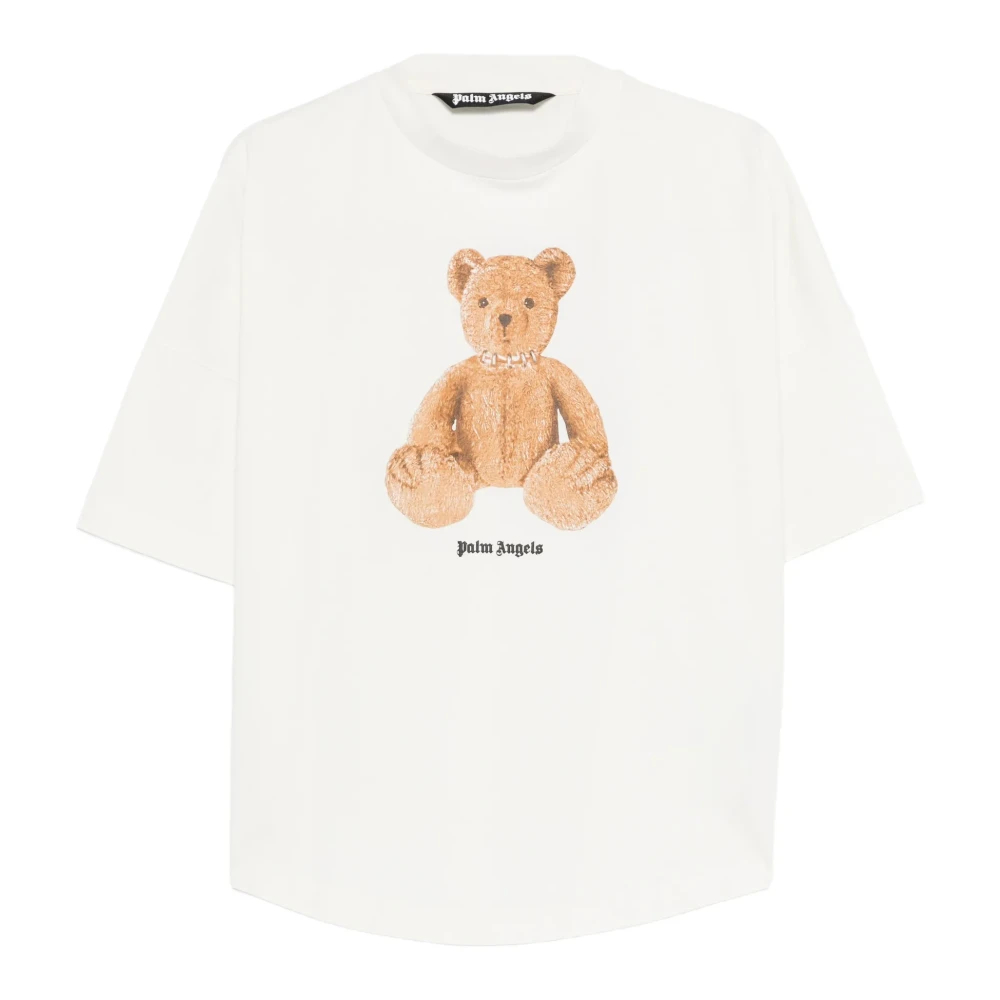 Palm Angels Herren Weiß - Bear In Mind Over Tee - Tops - L