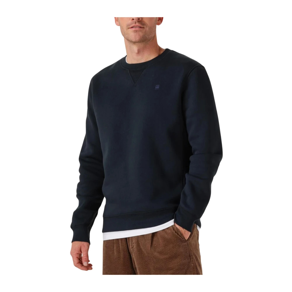 G-Star - Blaue Pullover Premium Core R Stil - Sweatshirts & Hoodies - Herren - Blau - 2XL - Bild 4
