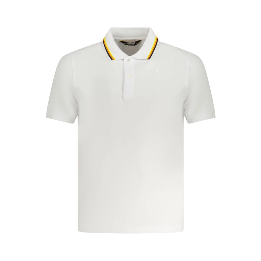 K-Way Herren Weiß - Es Baumwoll-Poloshirt Mit Logo - Tops - 2XL