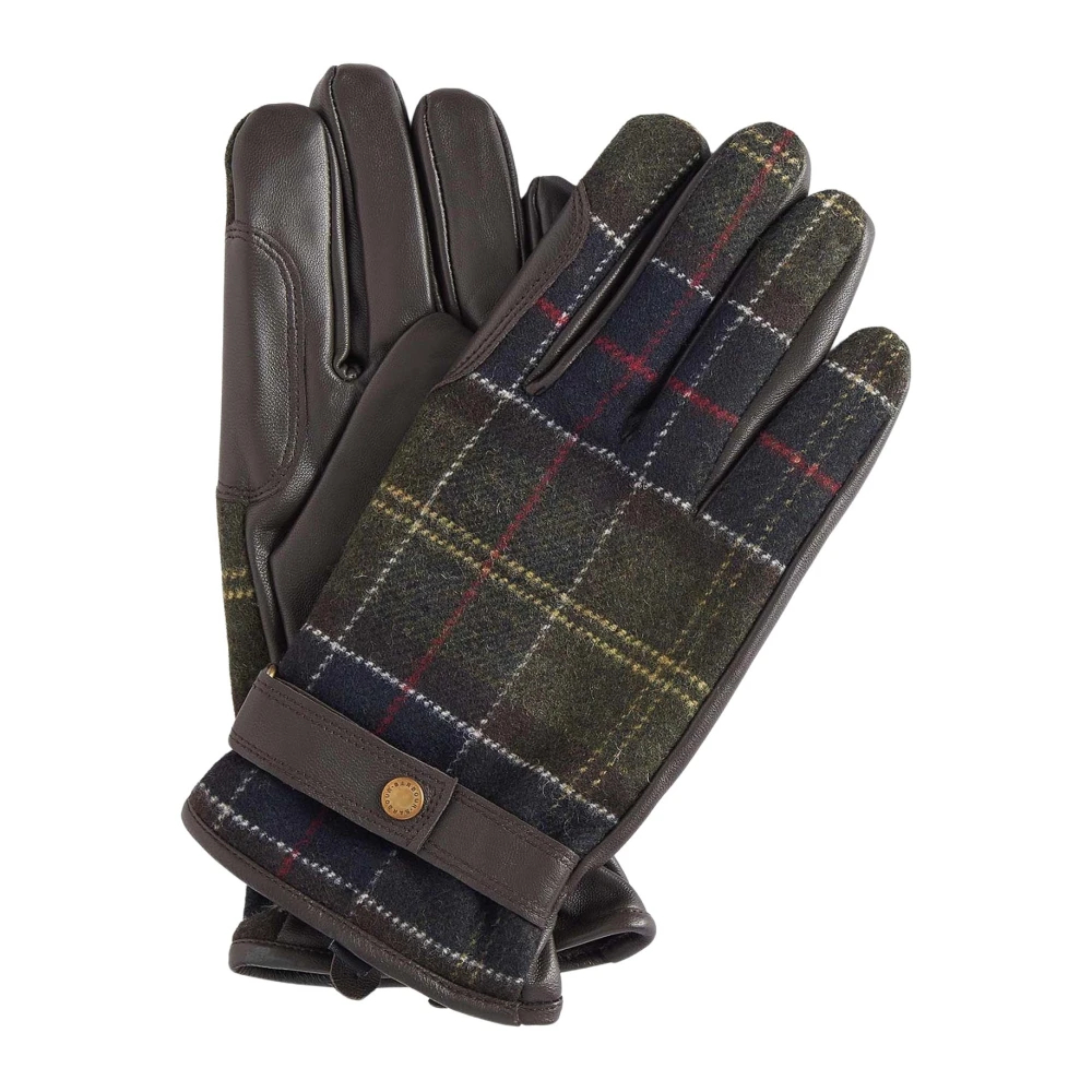 Barbour Herren Braun Handschuhe Nappa Kariert - Bild 10