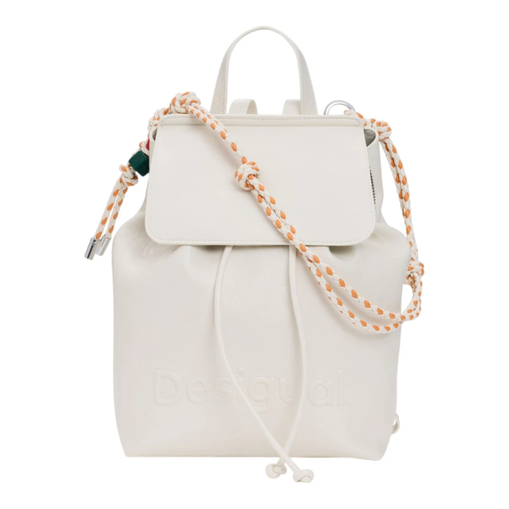 Desigual Damen Weiß Rucksack Half Logo Luena - Bild 10