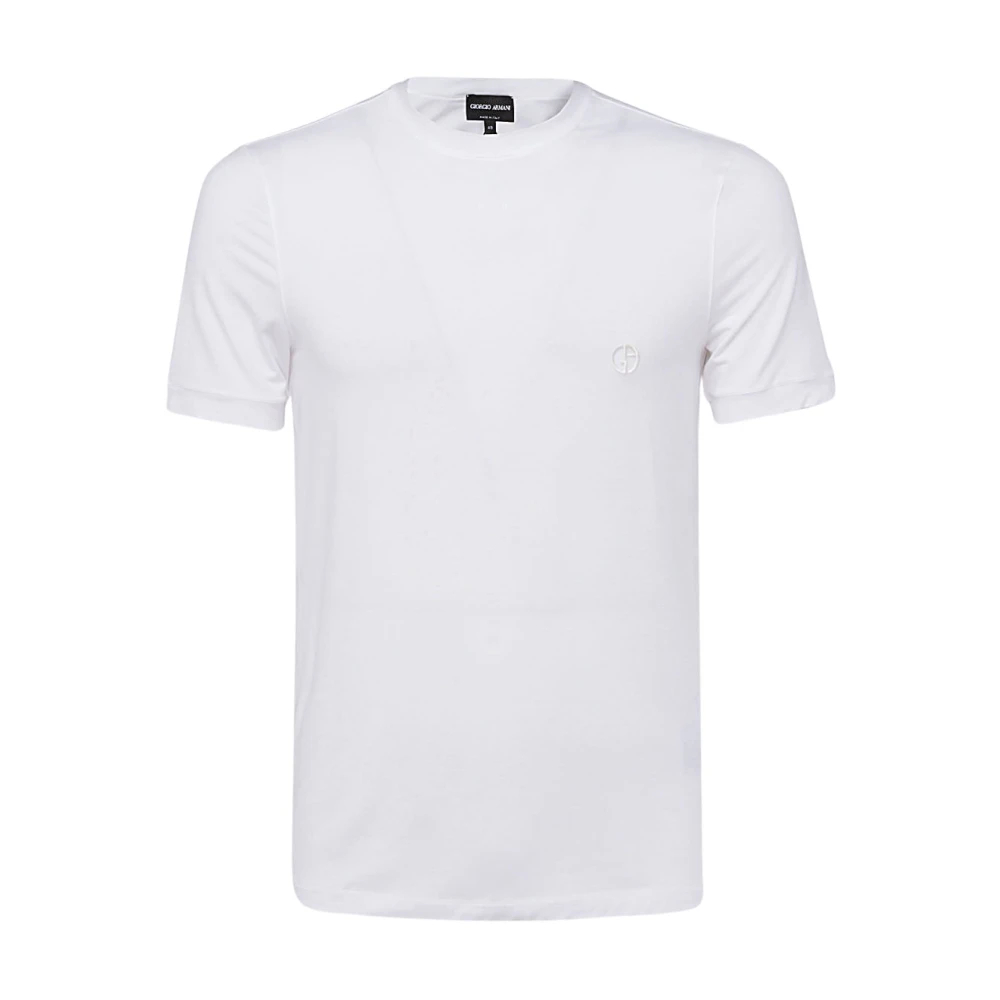 Giorgio Armani - Weiße Baumwoll-T-Shirt Und Polo - Tops - Herren - Weiß - Xl