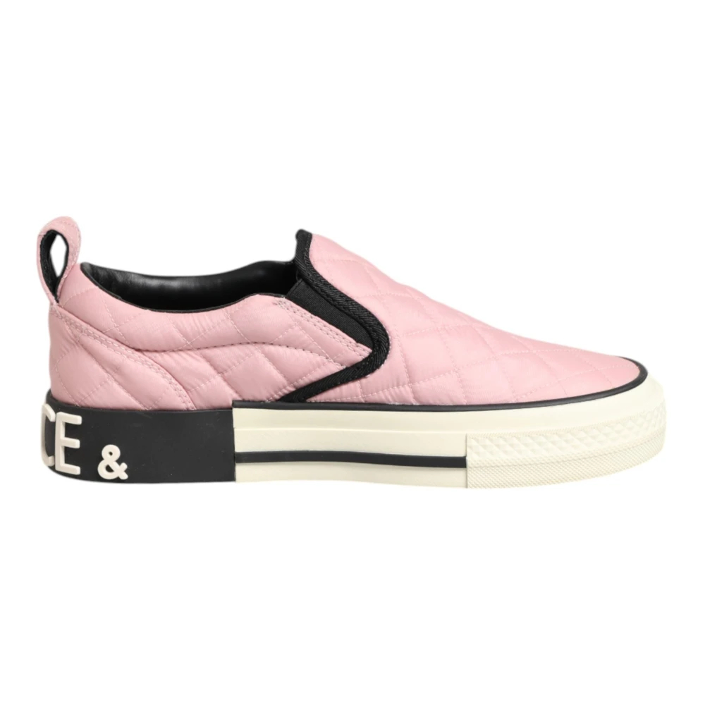 Dolce & Gabbana Damen Rosa - Slip-On Sneakers Mit Niedrigem Schaft - Shoes - 36 Eu