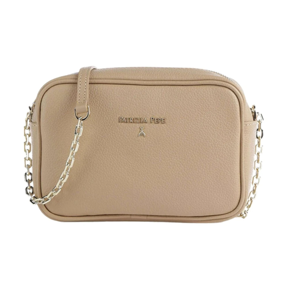Patrizia Pepe Damen Beige - Mini-Umhängetasche Aus Leder - Bags - One Size