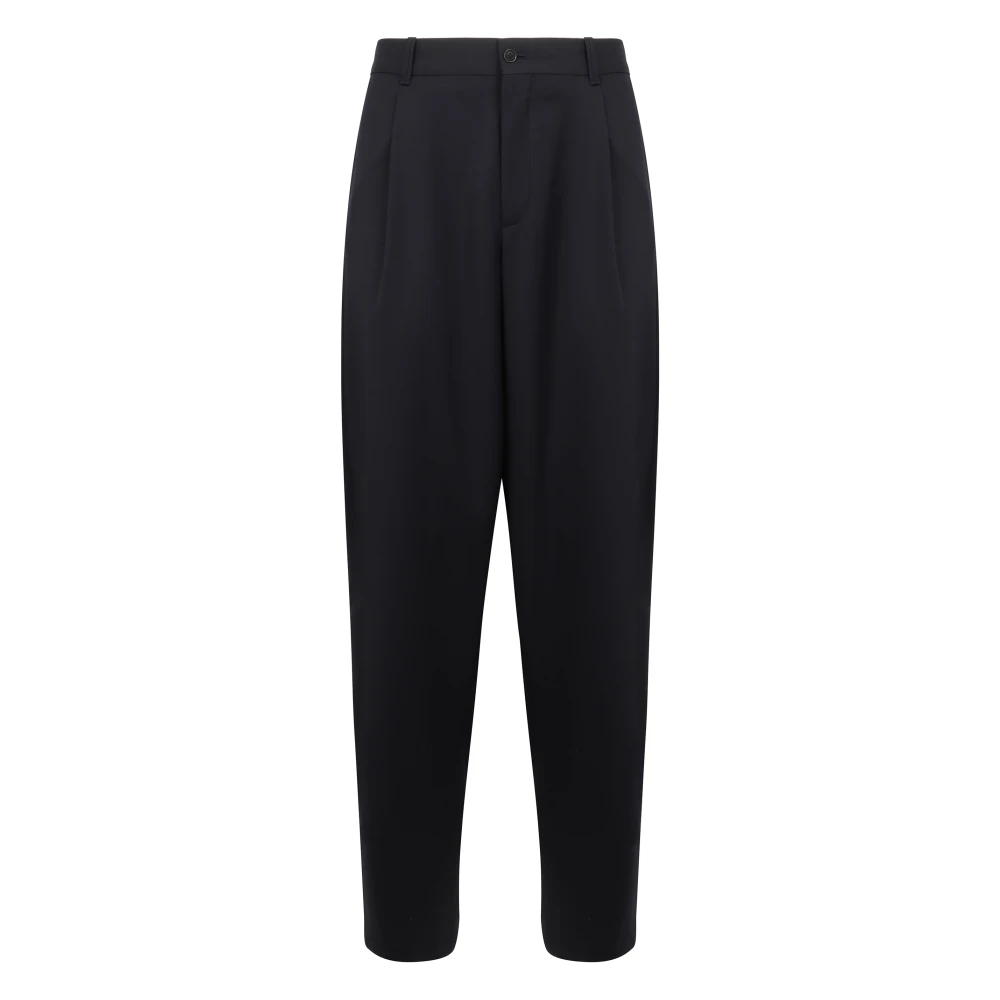 Giorgio Armani Herren Blau - Single-Pleat Hose Aus Schurwolle - Trousers - L