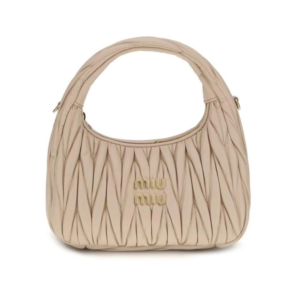 Miu Miu Wander Small Leather Hobo Bag - Bild 3
