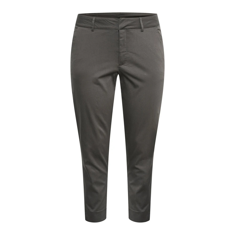 Kaffe Curve Damen Schwarz Shadow Stoffhose "Kaffe Curve Hose Slim Fit Große Größen Casual Chino Stoffhose" erhältlich in Größe von Baur - Bild 5