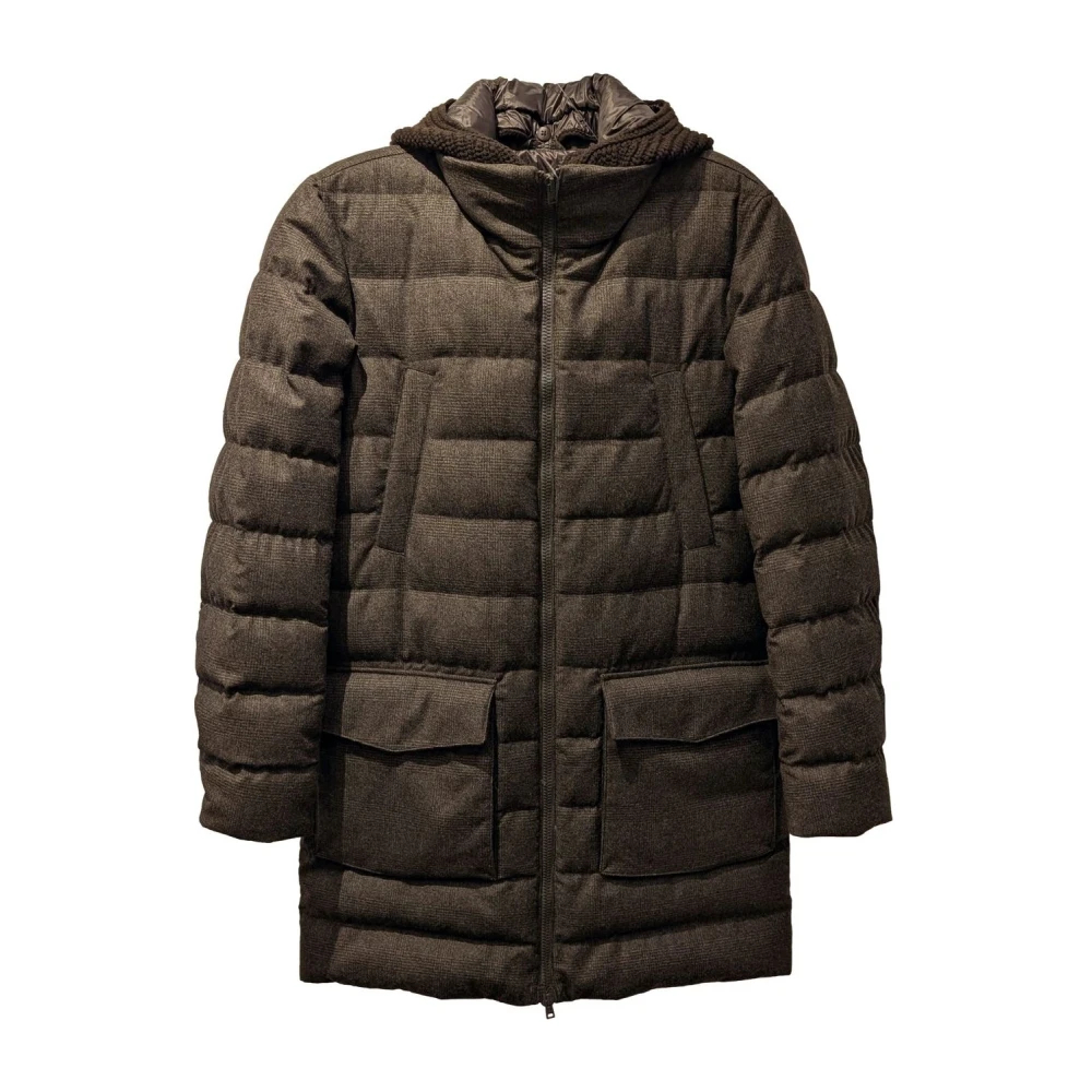 Herno Herren Braun - Langer Mantel Aus Wolle Und Kaschmir - Coats - Xl