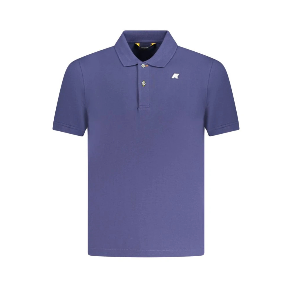 K-Way Herren Blau - Es Baumwoll-Poloshirt Mit Logo - Tops - L