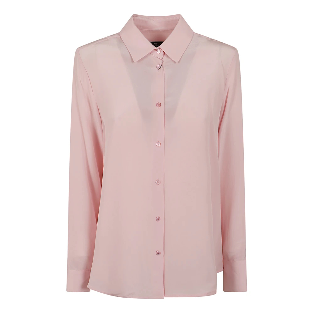 Weekend Max Mara Damen Rosa - Seidenbluse Aus Crêpe De Chine - Blouses & Shirts - 2XS