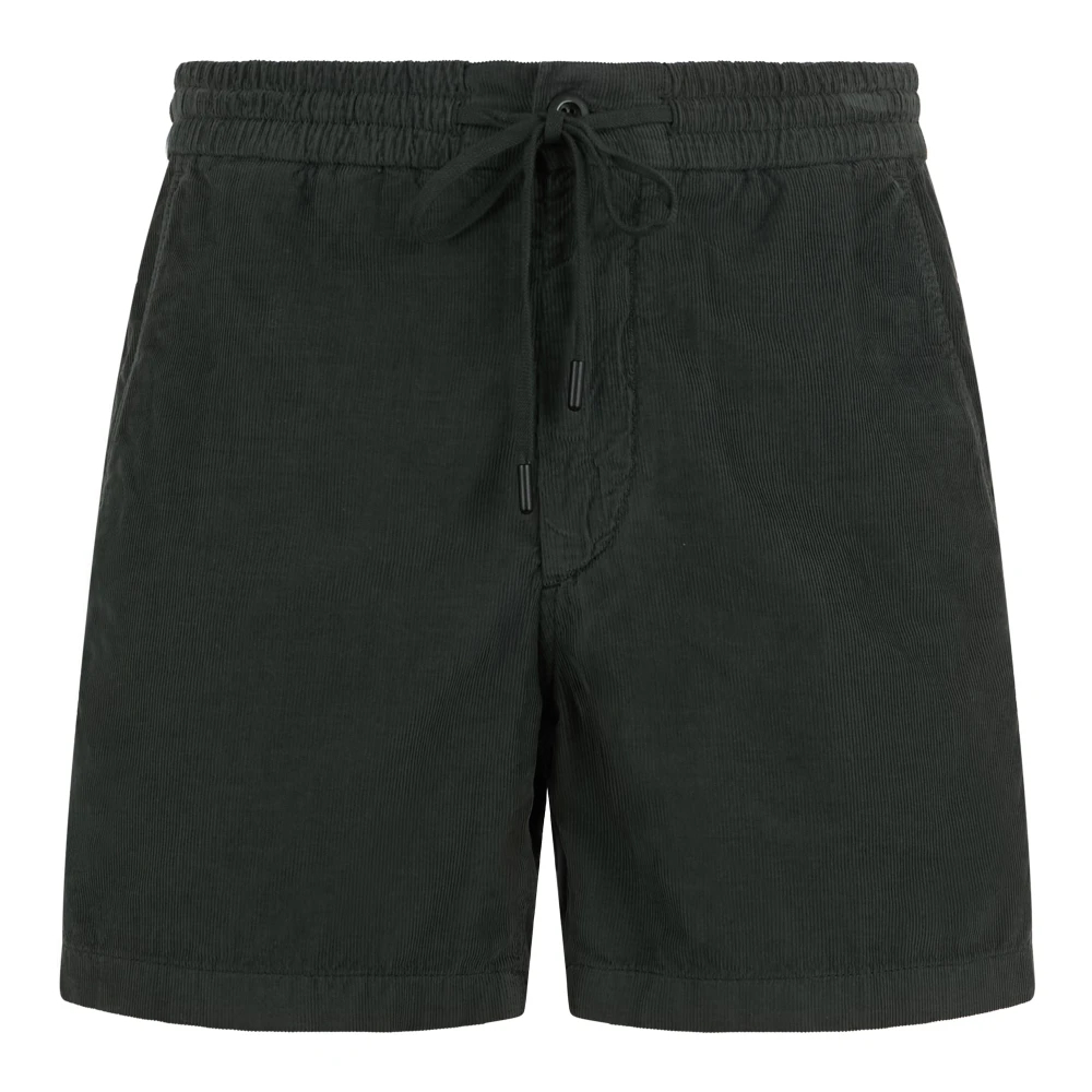 Slowear Herren Grün - Bermuda Regular Fit Aus Samt - Shorts - W31