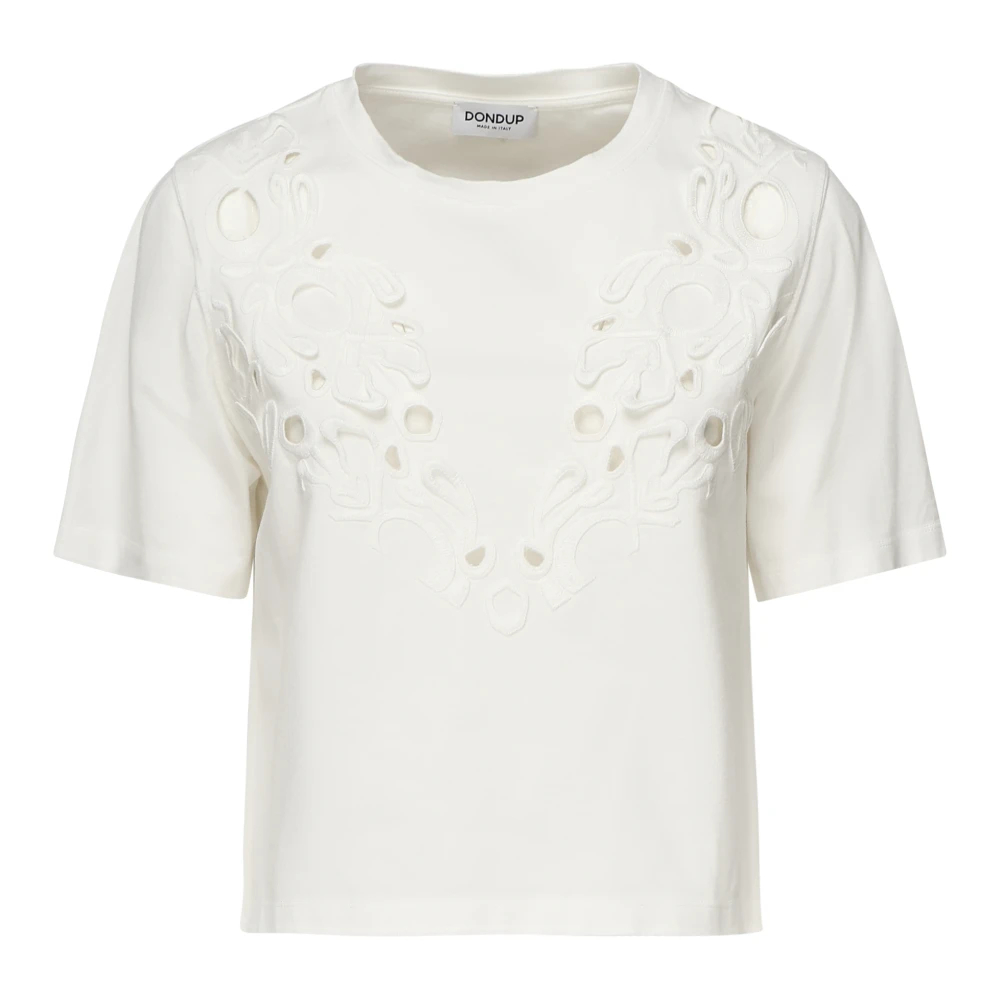 Dondup Damen Weiß - E T-Shirt- Und Polo-Kollektion - Tops - M