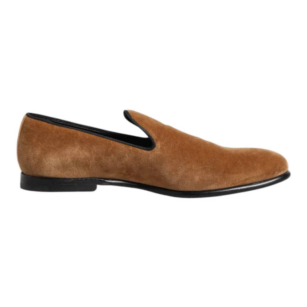 Dolce & Gabbana Herren Braun - E Wildleder Slip-On Loafers - Shoes - 45 Eu