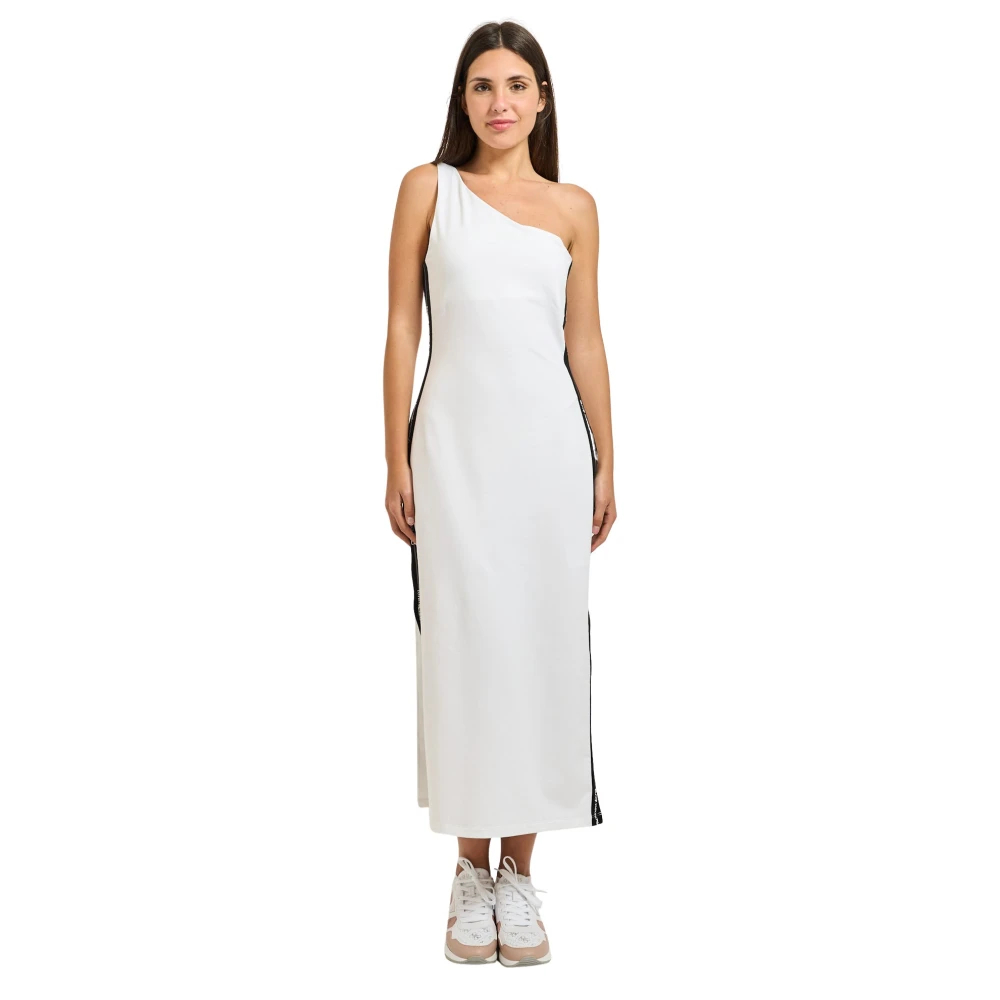 Emporio Armani Damen Weiß - Logo Series One-Shoulder Midikleid - Dresses - M