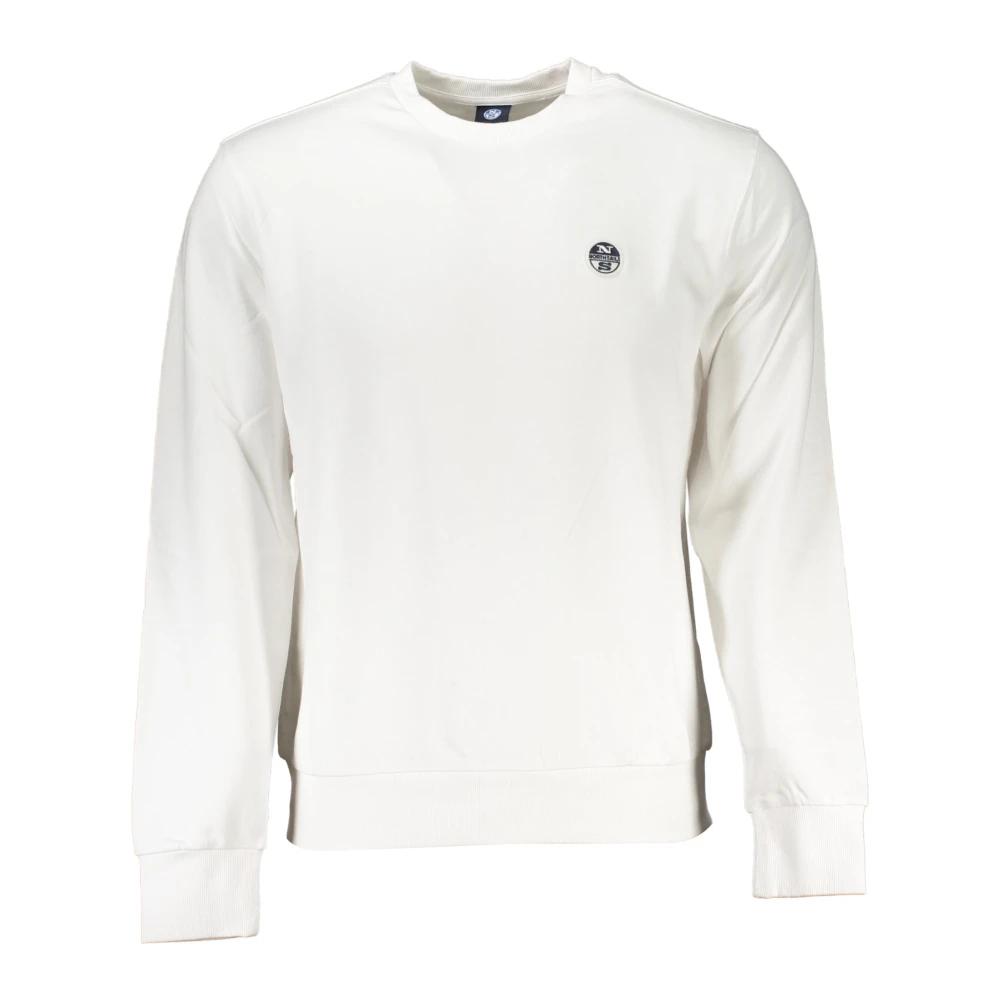 North Sails Herren Elfenbein Crewneck Sweatshirt Klassischer Stil Klein - Bild 6
