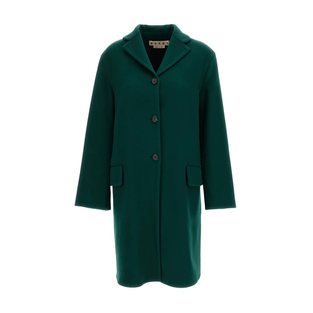 Marni Damen Grün - Woll- Und Kaschmir-Mantel - Coats - 2XS