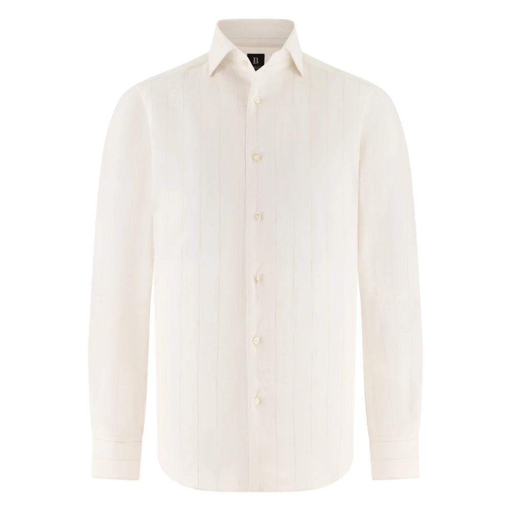 Boggi Milano Herren Beige - Regular Fit Leinenhemd - Shirts - L