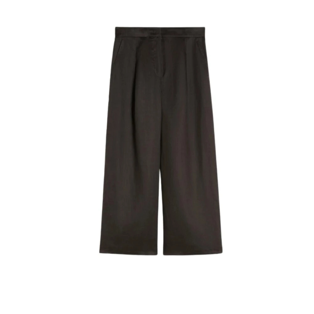 Max Mara - Tartufo Cropped Hosen - Trousers - Damen - Schwarzk - M