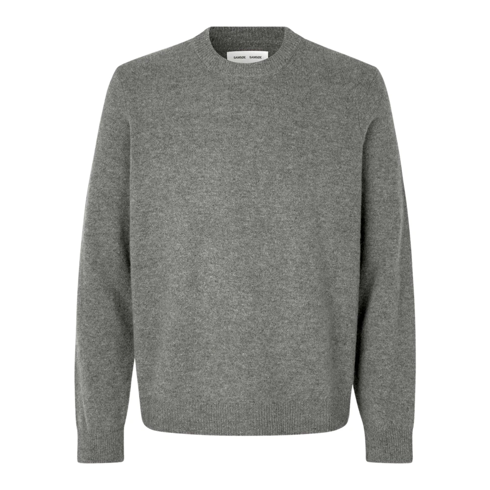 Samsøe & Samsøe Herren Grau Isak Knit Sweater 15010 - Bild 6
