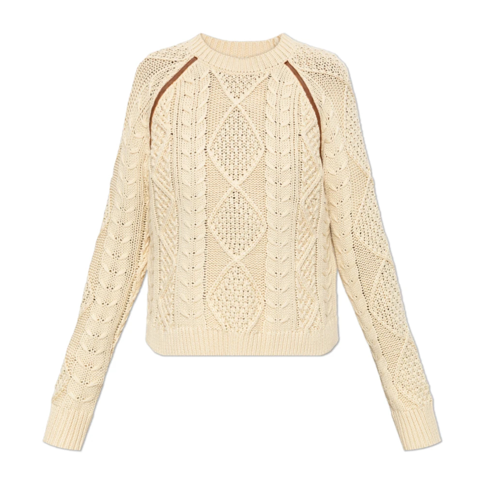 Diesel - Round-Neck Strickwaren - Knitwear - Damen - Beige - L