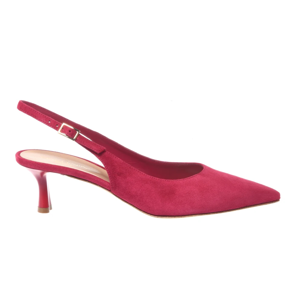 Baldinini Damen Rosa - Suede Slingback Pump - Shoes - 37 Eu