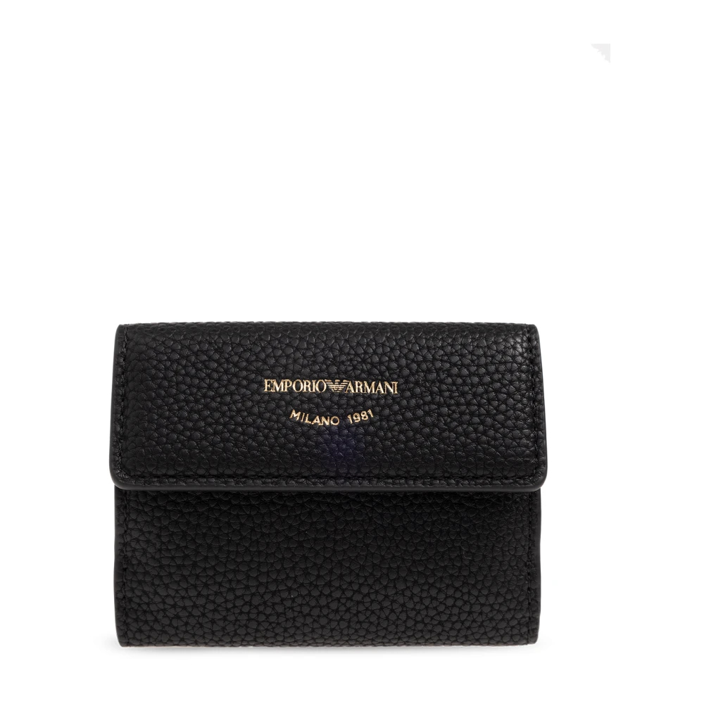 Emporio Armani Damen Schwarz - Geldbörse Mit Logo - Accessories - K -One Size