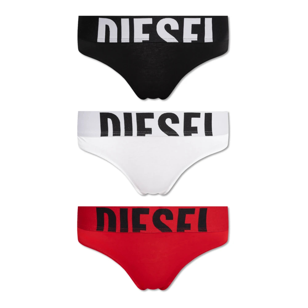 Diesel Damen Multicolor - Dreierpack Slips Mit Logo - Underwear - Mehrfarbig - 2XS