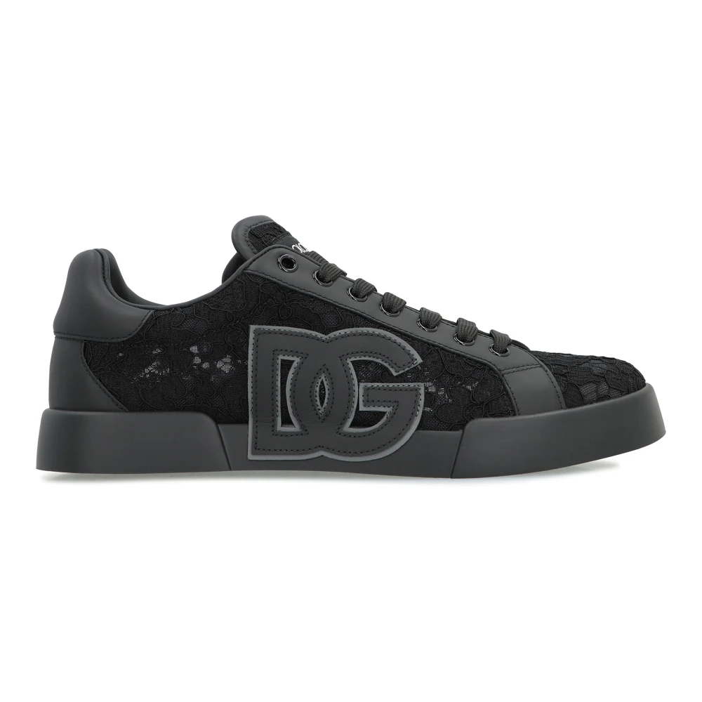 Dolce & Gabbana Damen Schwarz - Taormina Low-Top Sneakers - Shoes - K -37 Eu