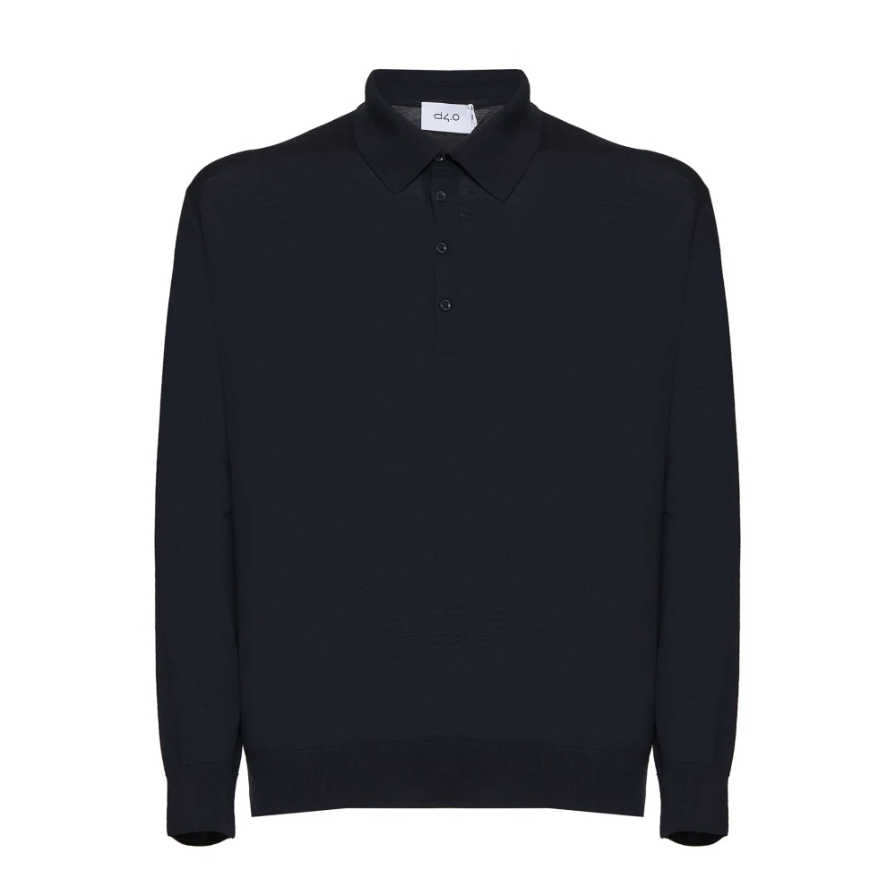 D4.0 Herren Blau - Round-Neck Strickwaren - Knitwear - 2XL