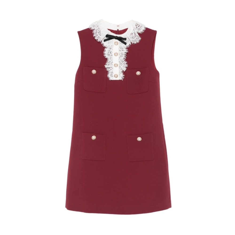Self-Portrait Minikleid Aus Crepe Mit Spitze De Größe 38 - MyTheresa - Bild 5