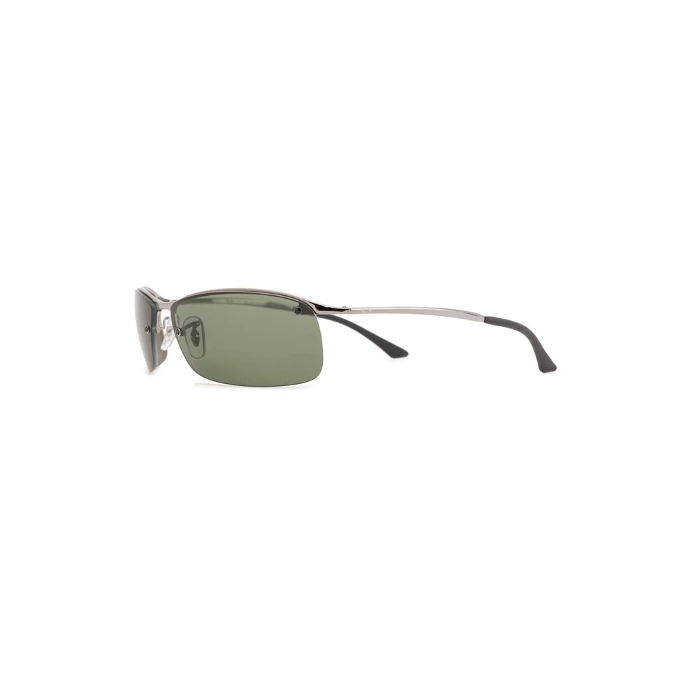 Ray-Ban RB3183 004/9A Sonnenbrille für Herren, rechteckige polarisierte Gläser in Grau, silberner Metallrahmen, Größe Groß - Image 14