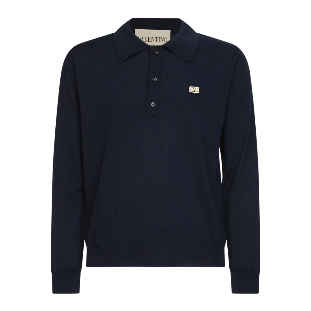 Valentino Herren Blau - Vlogo Signature Polo - Tops - M