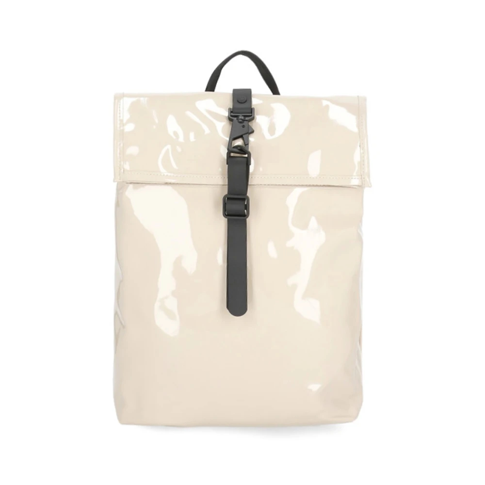 Rains Unisex Beige - Rolltop Rucksack Mini - Bags - One Size