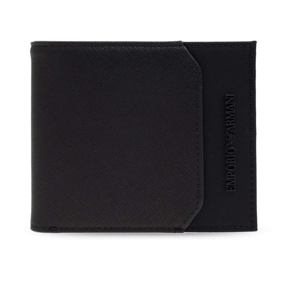 Emporio Armani Herren Schwarz - Geldbörse Mit Logo - Accessories - K -One Size