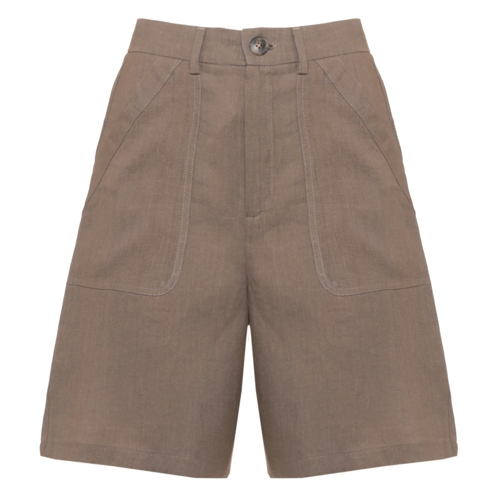 Marella Damen Braun - Emmadorni Leinen-Bermudashorts - Shorts - 2XS
