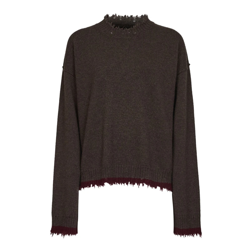 Uma Wang - Kaschmirpullover Mit Fransen - Knitwear - Damen - Braun - L