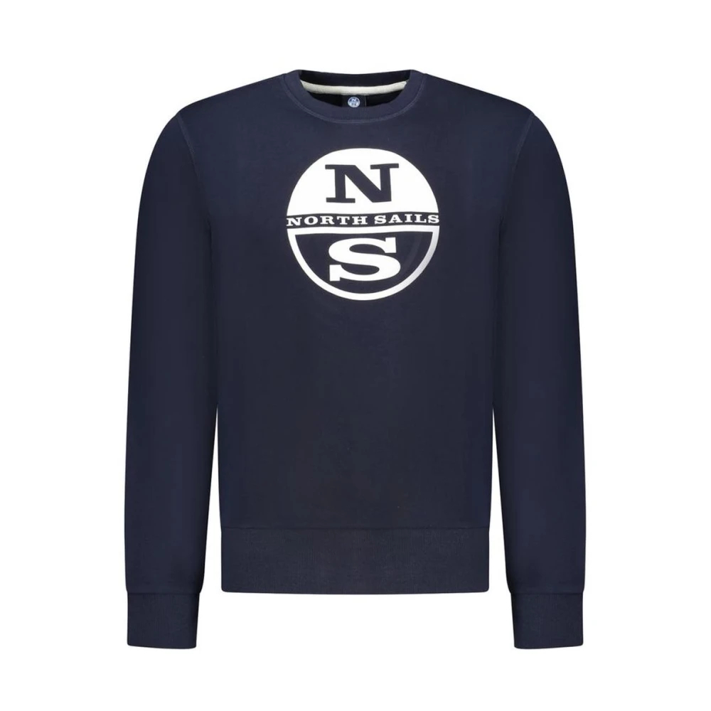 North Sails, Herren, Pullover, Blue Cotton Men Sweatshirt, Blau, (L) - Bild 4
