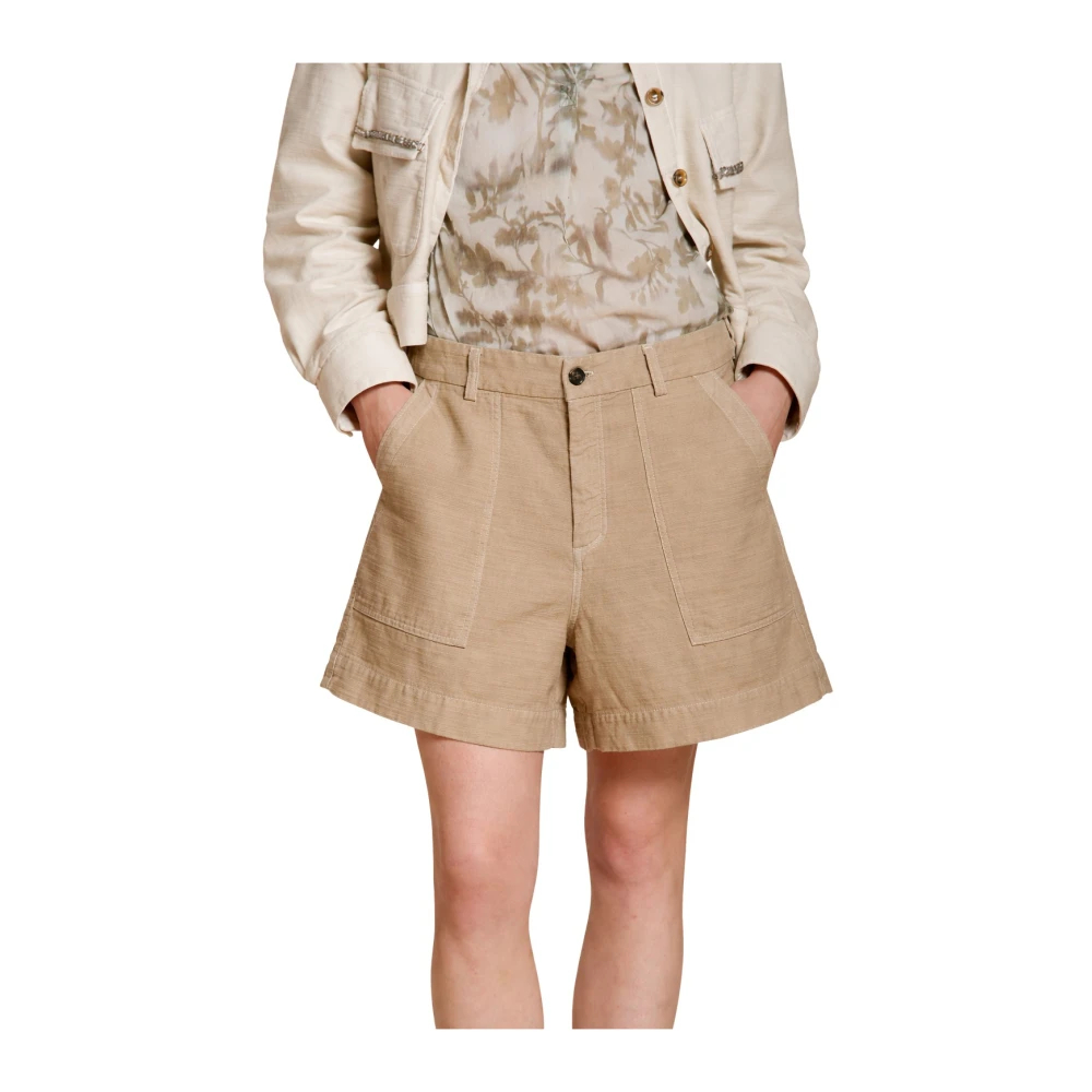Mason's Damen Beige - Dallas Cargo Bermuda - Shorts - S