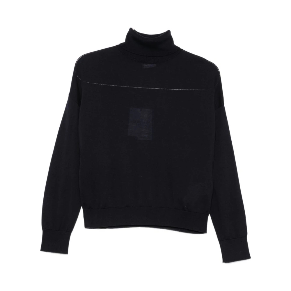 Marella - Mlsgioia 008 Rollkragenpullover - Knitwear - Damen - Blau - L