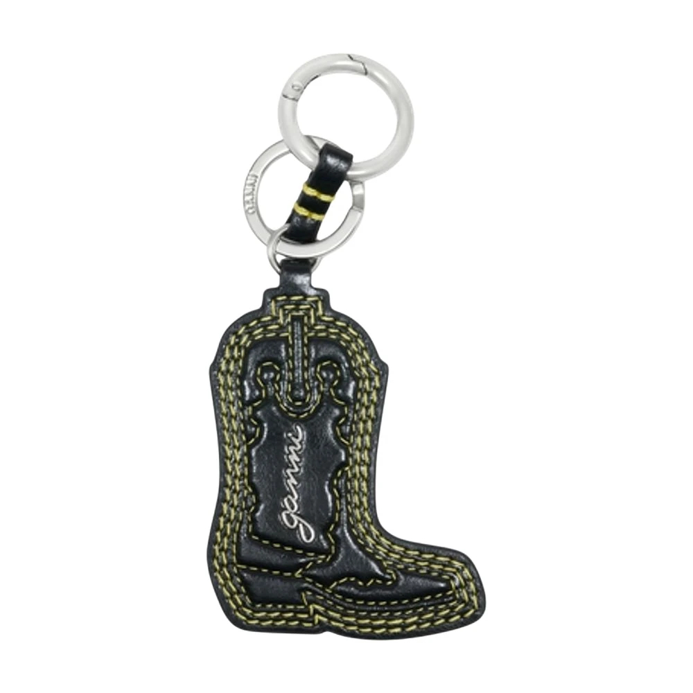 Ganni - Western Boot Schlüsselanhänger - Accessories - Damen - Schwarzk - One Size