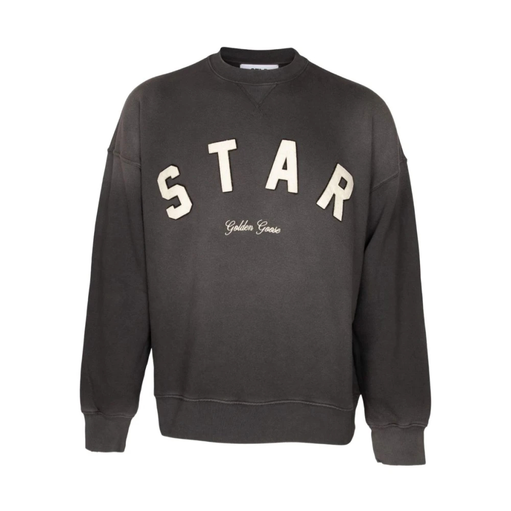 Golden Goose Herren Grau - Logo Baumwoll-Sweatshirt - Sweatshirts & Hoodies - S