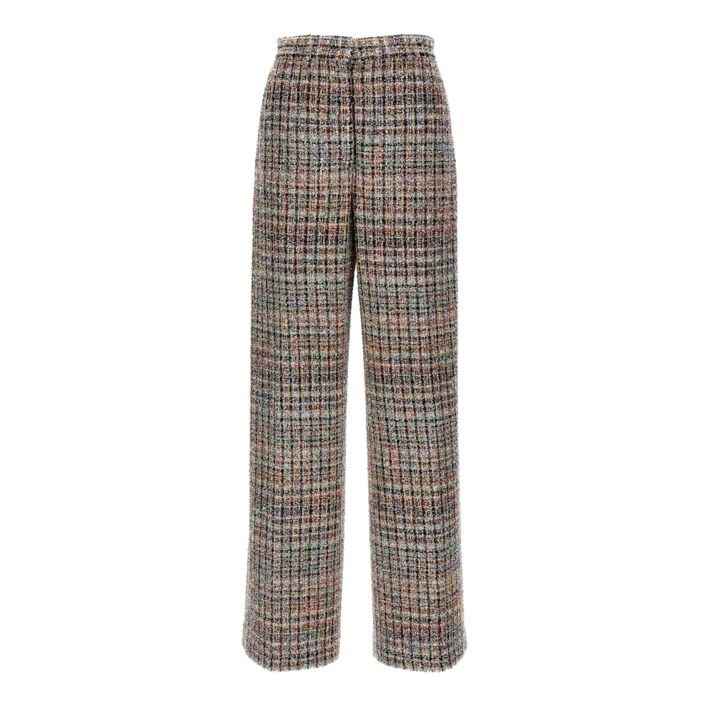 Missoni Damen Multicolor - Bouclé-Karohose Mit Pailletten - Trousers - Mehrfarbig - M