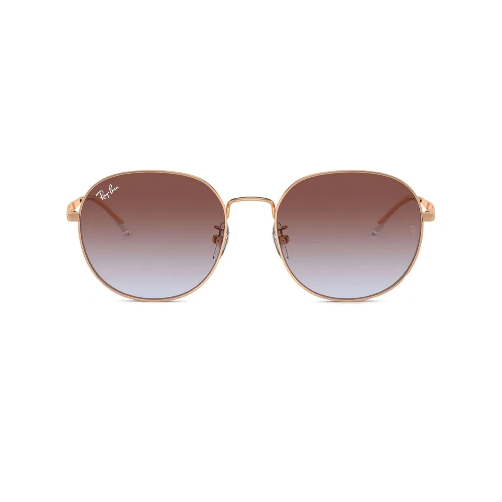 Ray - Ban Unisex Gold Ray - Ban Rb3727d 9202I8 Sonnenbrillen Metall Blau Pantos Normal Schattiert - Bild 9