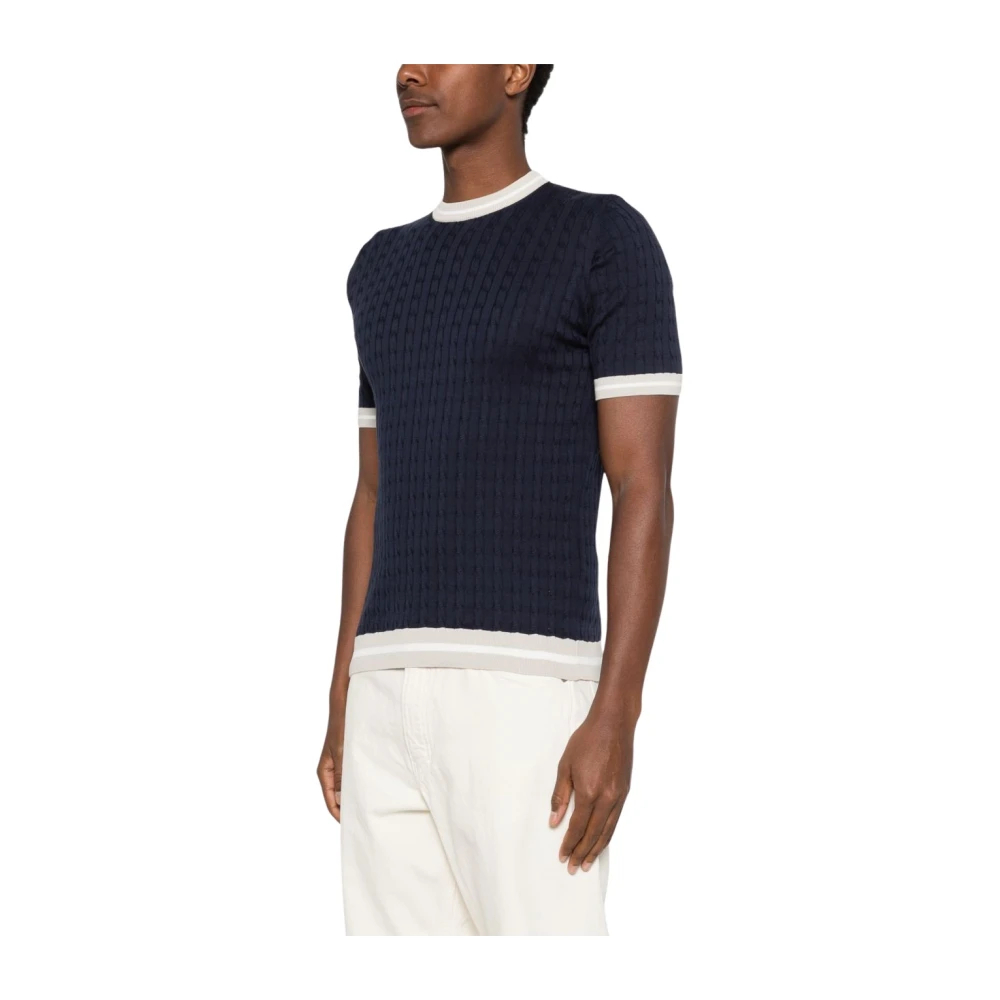 Eleventy Herren Blau - Round-Neck Strickwaren - Knitwear - Xl