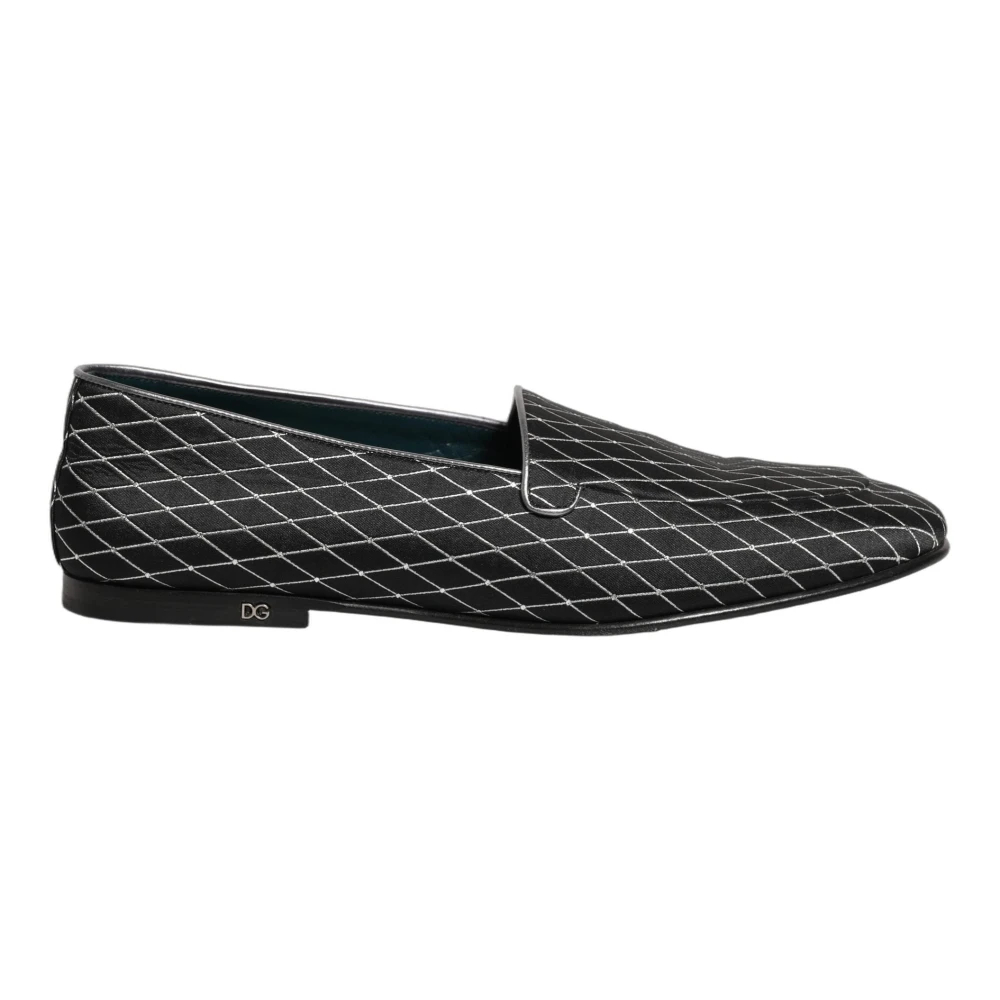 Dolce & Gabbana Herren Schwarz - Loafers Dress Schuhe - Shoes - K - 44 Eu